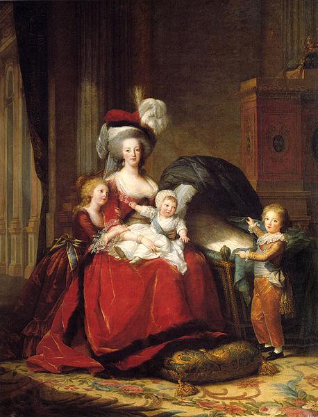 eisabeth Vige-Lebrun Marie Antoinette and her Children Norge oil painting art